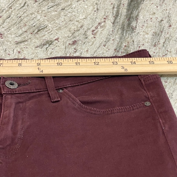 Adriano Goldschmied The Stilt Cigarette Leg Maroon Skinny Jeans - Picture 8 of 10
